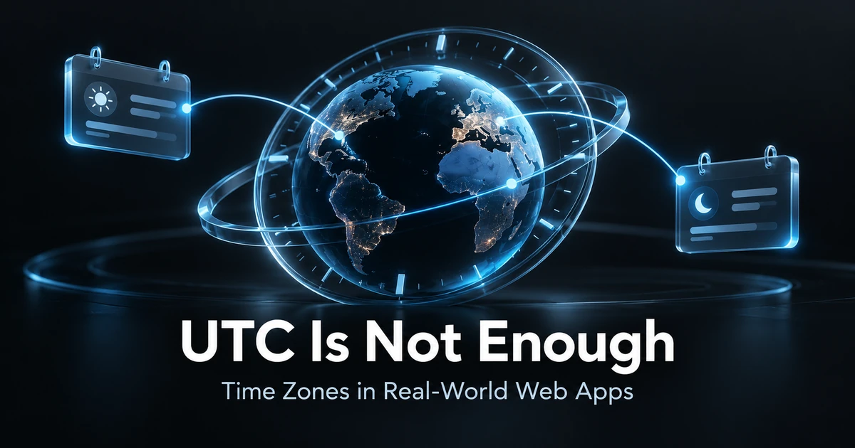 UTC Is Not Enough: Handling Time Zones in Real-World Web Apps